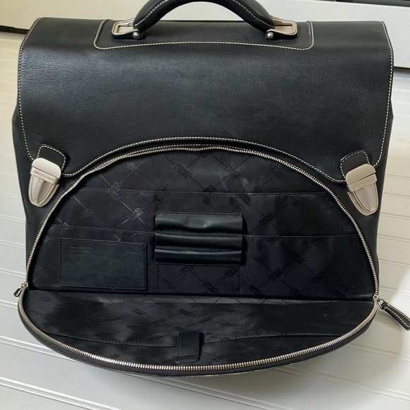 ENRICO COVERI black leather briefcase - Picture 7 of 16